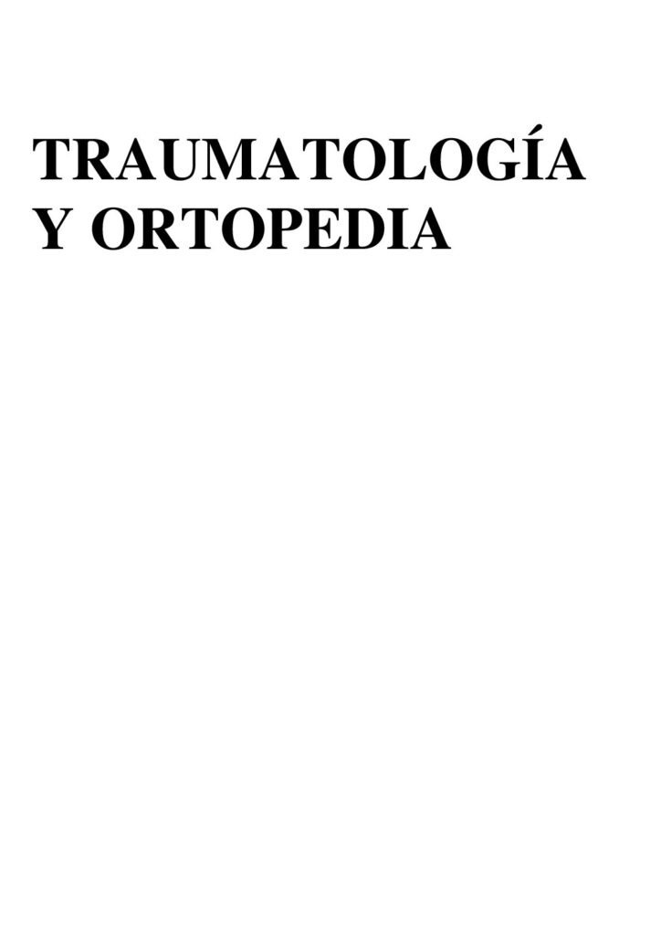 thumbnail of Traumatologia y Ortopedia